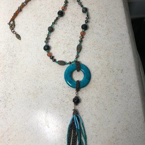 BEADED TURQUOISE NECKLACE